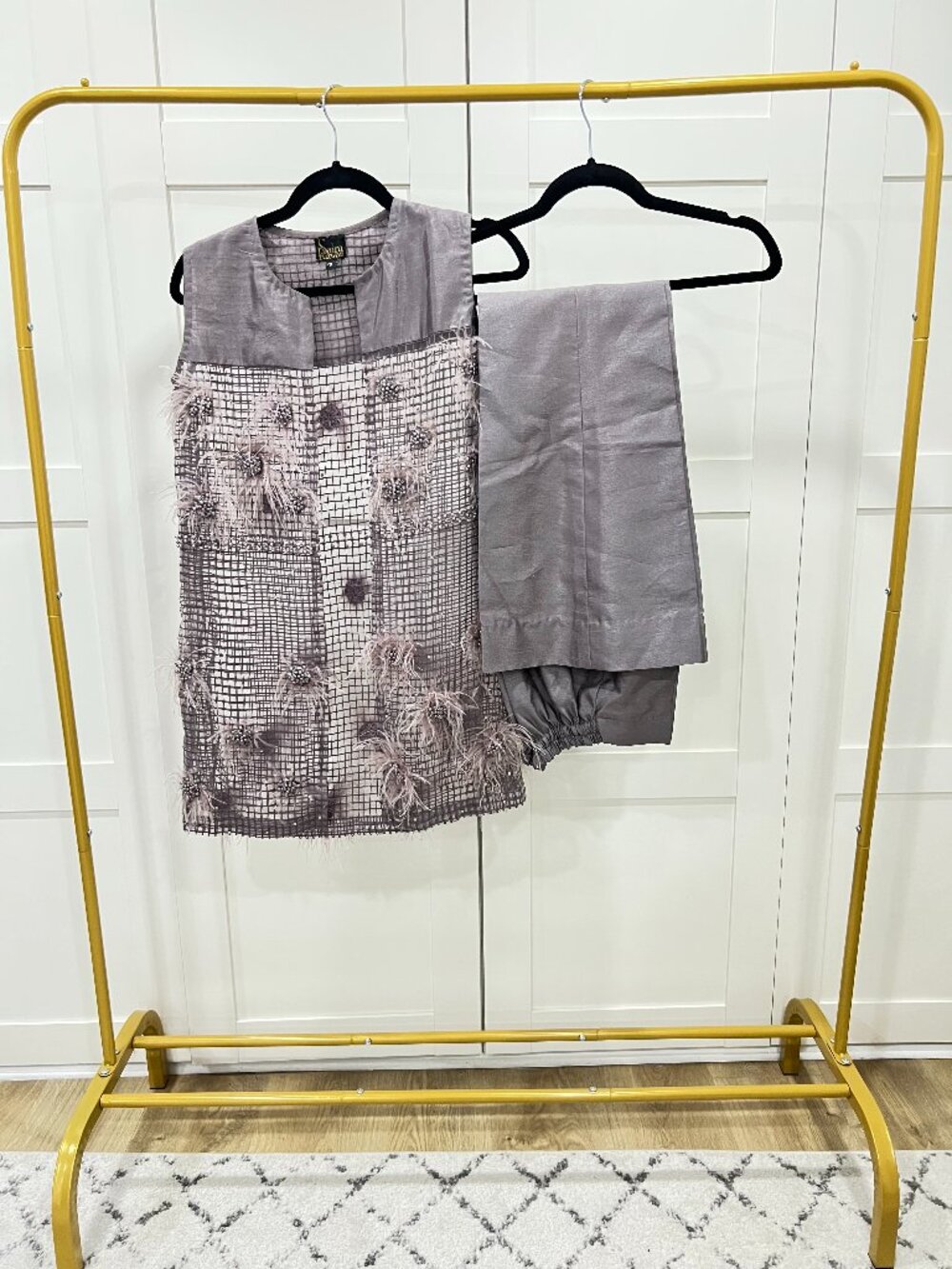 Saira Rizwan Smokey Lilac Shalwar Kameez